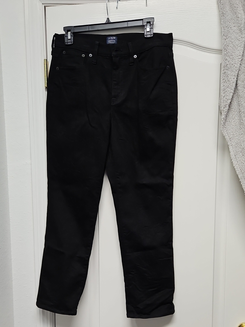 J. Crew Straight Jeans in Black